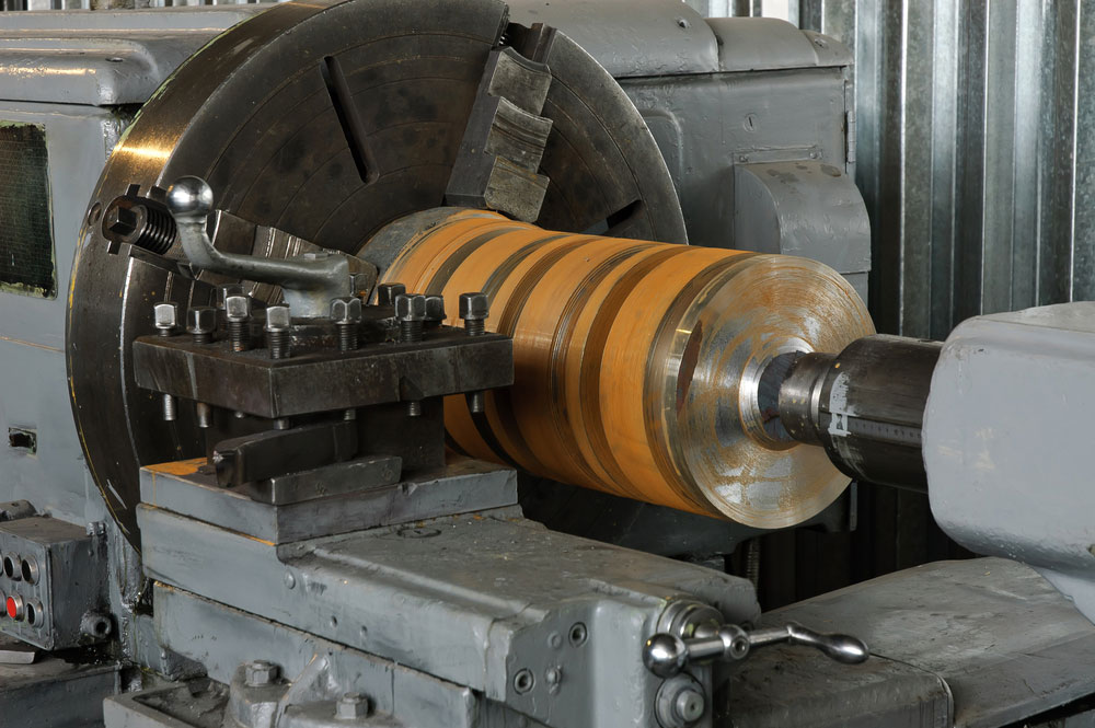 Large Industrial Lathe