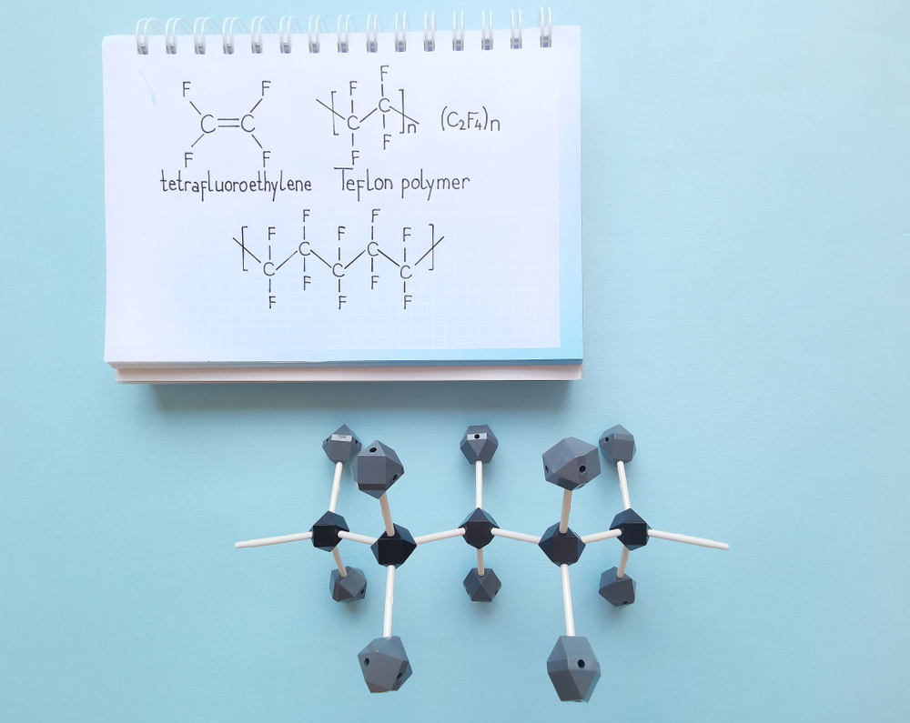 Fluoropolymer Molecule Illustration